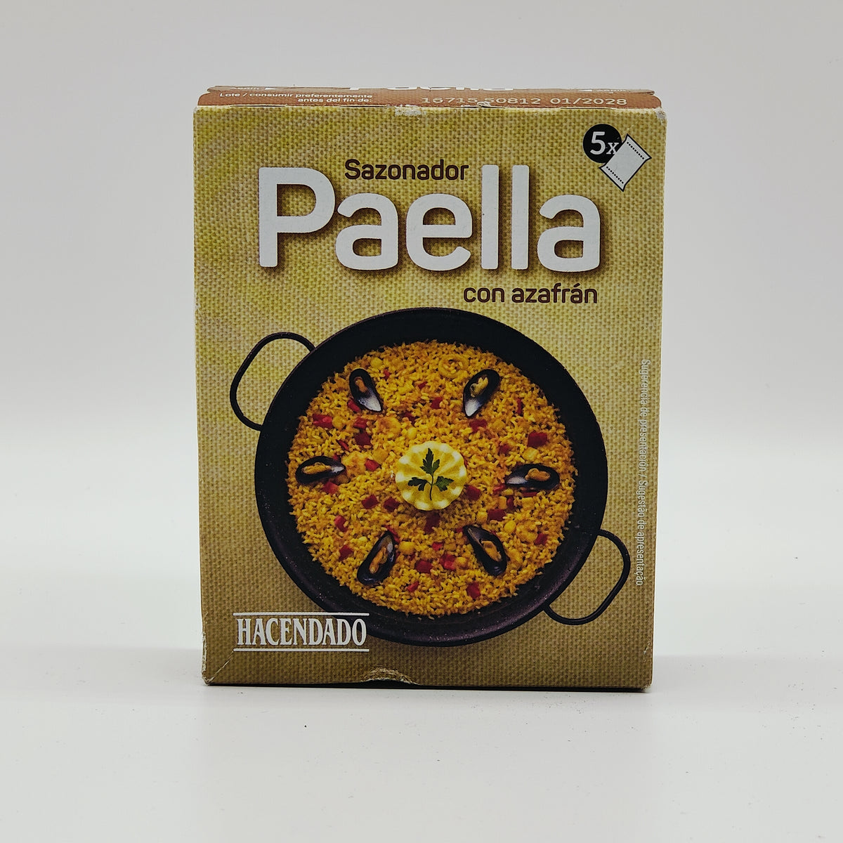 Hacendado Paella-Gewürz mit Safran – Sazonador Paella con Azafrán