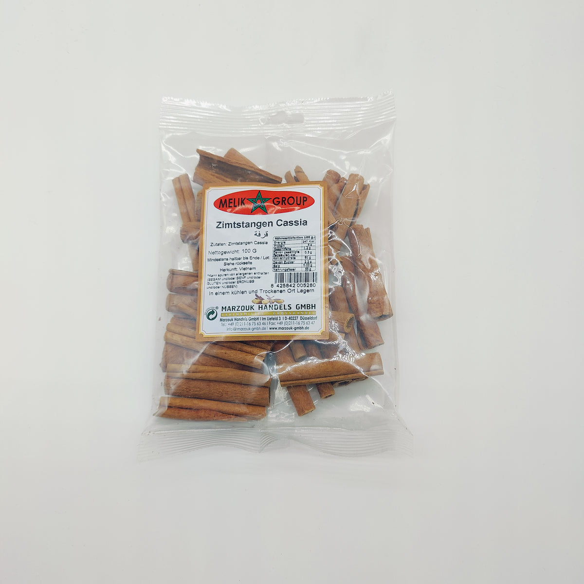 Melik Group Cassia-Zimtstangen 100g