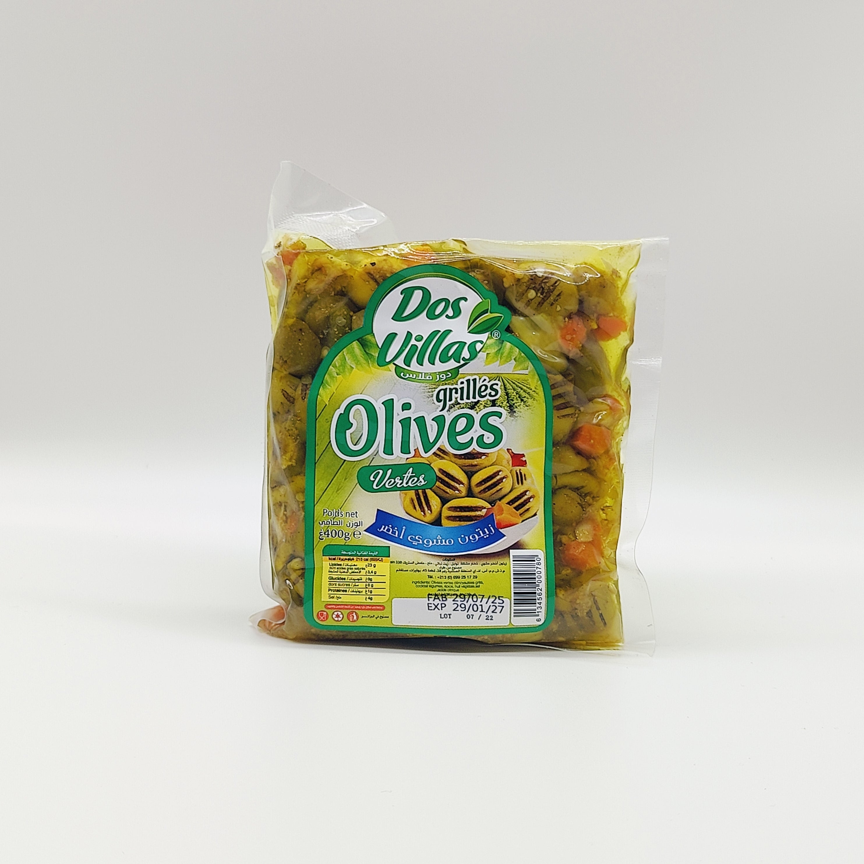 Grüne Grilloliven 400g