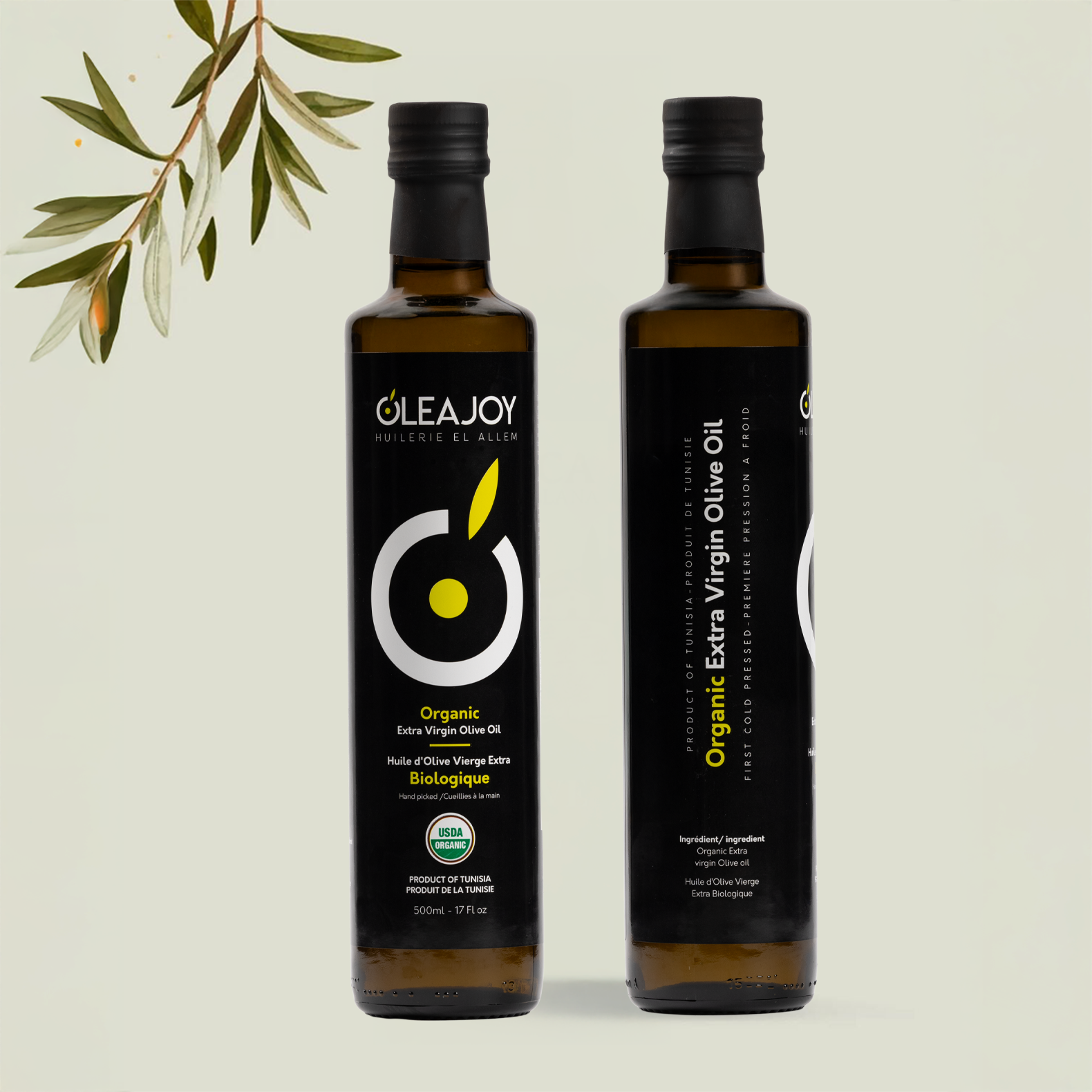 OleaJoy Organic Extra Virgin Olive Oil 500ml